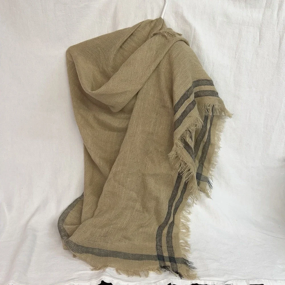 Rustic Western Brown Black Scarf